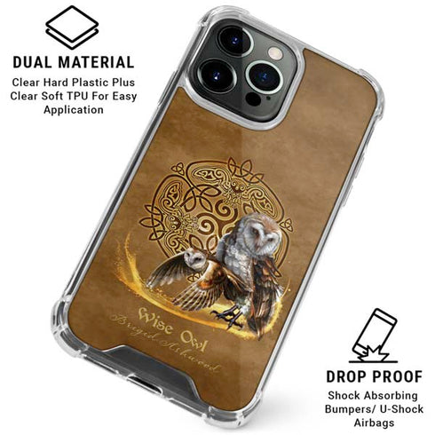 Owl Celtic Knot by Brigid Ashwood iPhone 16 Pro Max Clear Case