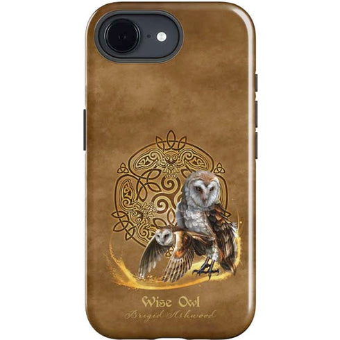 Owl Celtic Knot by Brigid Ashwood iPhone 16e Impact Case