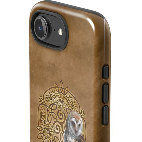 Owl Celtic Knot by Brigid Ashwood iPhone 16e Impact Case