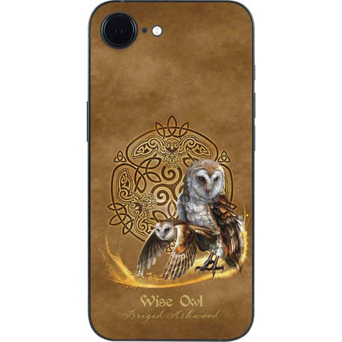 Owl Celtic Knot by Brigid Ashwood iPhone 16e Skin