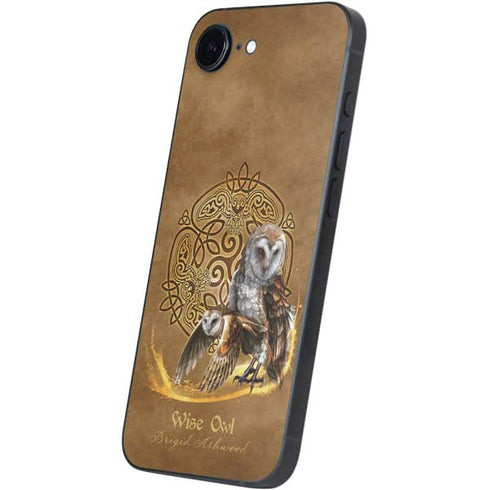 Owl Celtic Knot by Brigid Ashwood iPhone 16e Skin