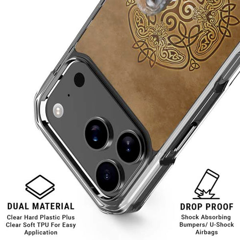 Owl Celtic Knot by Brigid Ashwood iPhone 18 Pro Clear Case