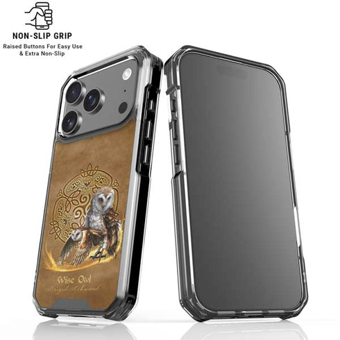 Owl Celtic Knot by Brigid Ashwood iPhone 18 Pro Clear Case