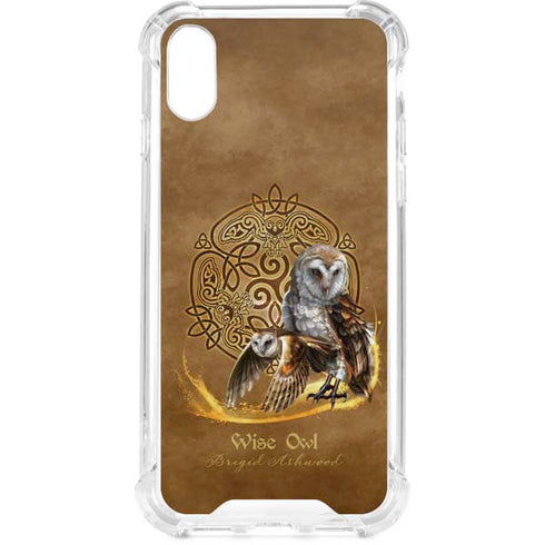 Owl Celtic Knot by Brigid Ashwood iPhone XS Clear Case