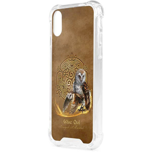 Owl Celtic Knot by Brigid Ashwood iPhone XS Clear Case