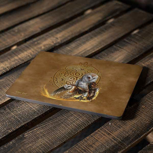 Owl Celtic Knot by Brigid Ashwood Apple MacBook Air Skin