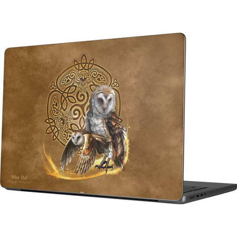 Owl Celtic Knot by Brigid Ashwood Apple MacBook Pro 14-inch Skin
