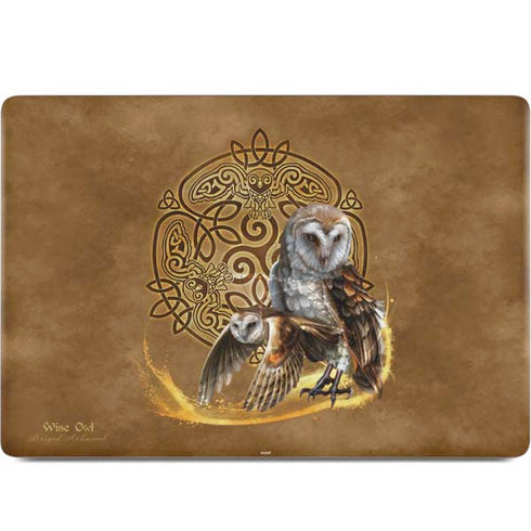 Owl Celtic Knot by Brigid Ashwood MacBook Skins