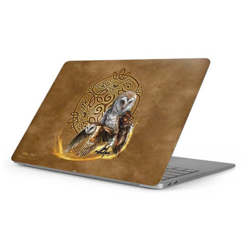 Owl Celtic Knot by Brigid Ashwood Apple MacBook Pro 16-inch Skin