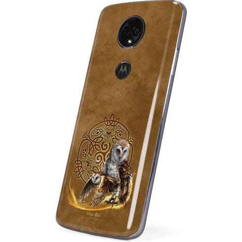 Owl Celtic Knot by Brigid Ashwood Moto E5 Plus Skin
