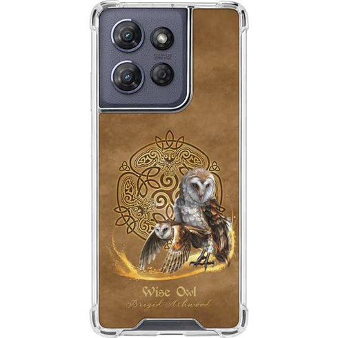 Owl Celtic Knot by Brigid Ashwood Moto G 5G (2025) Clear Case