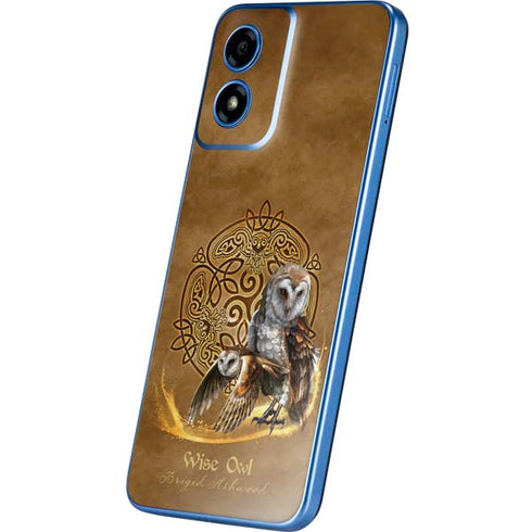 Owl Celtic Knot by Brigid Ashwood Moto G Play 4G (2024) Skin