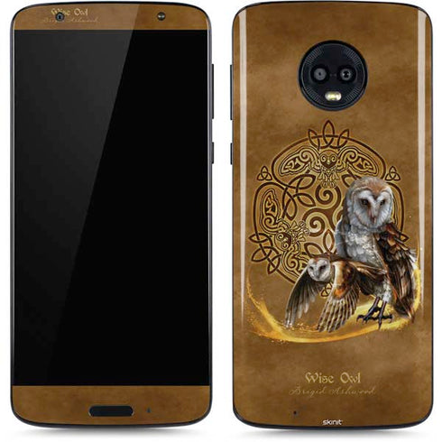 Owl Celtic Knot by Brigid Ashwood Moto G6 Skin