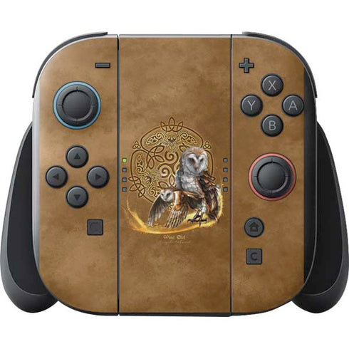 Owl Celtic Knot by Brigid Ashwood Nintendo Switch 2 (2025) with Joy-Con Skin