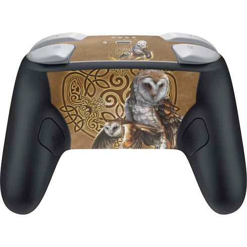 Owl Celtic Knot by Brigid Ashwood Nintendo Switch 2 (2025) Pro Controller Skin