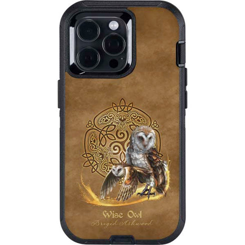 Owl Celtic Knot by Brigid Ashwood Otterbox Defender iPhone Skin