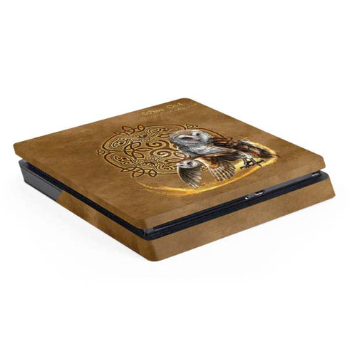 Owl Celtic Knot by Brigid Ashwood PS4 Slim Skin