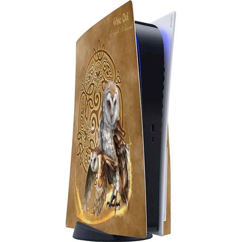 Owl Celtic Knot by Brigid Ashwood PlayStation PS5 Skins