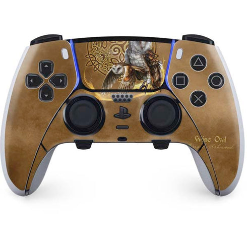 Owl Celtic Knot by Brigid Ashwood PlayStation PS5 Skins