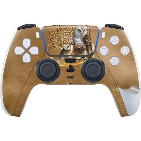 Owl Celtic Knot by Brigid Ashwood PS5 Pro Disk Bundle Skin