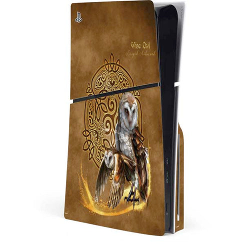 Owl Celtic Knot by Brigid Ashwood PlayStation PS5 Skins