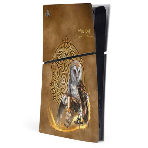 Owl Celtic Knot by Brigid Ashwood PlayStation PS5 Skins