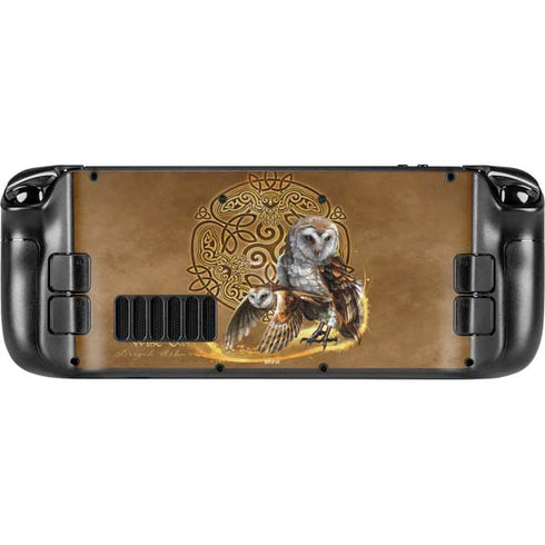 Brigid Ashwood Owl Celtic Knot Steam Deck Handheld Gaming Computer Skin