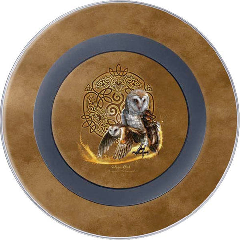 Owl Celtic Knot by Brigid Ashwood Wireless Charger Skin