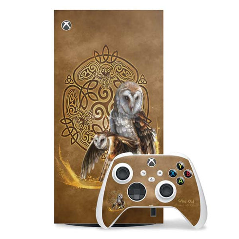 Owl Celtic Knot by Brigid Ashwood Xbox Series X Skins