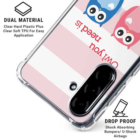 Owl Is All You Need Galaxy A36 5G Clear Case