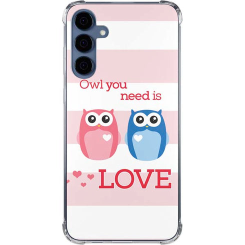 Owl Is All You Need Galaxy A55 5G Clear Case
