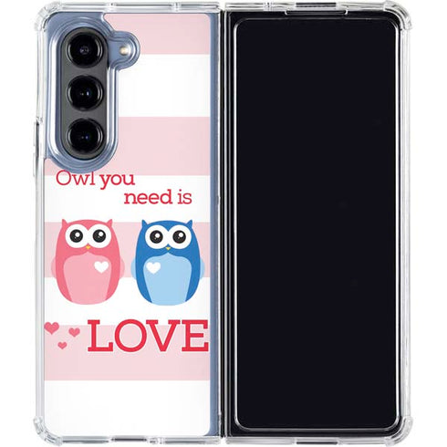 Owl Is All You Need Galaxy Z Fold5 5G Clear Case