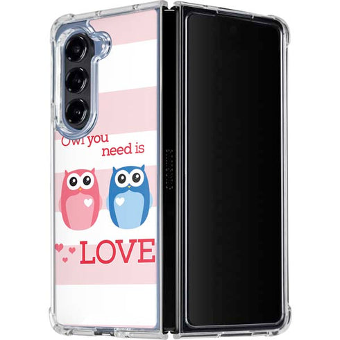 Owl Is All You Need Galaxy Z Fold5 5G Clear Case