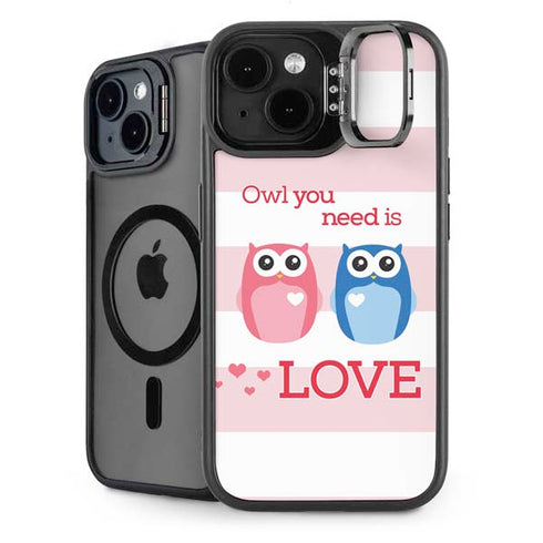 Owl Is All You Need iPhone 14 Plus Kickstand Case