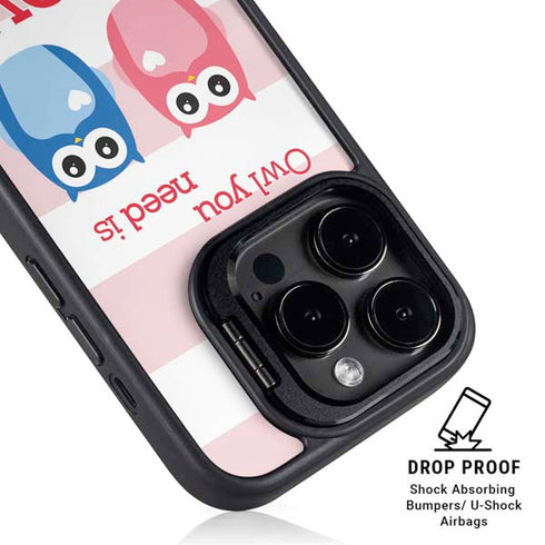 Owl Is All You Need iPhone 14 Pro Max Kickstand Case