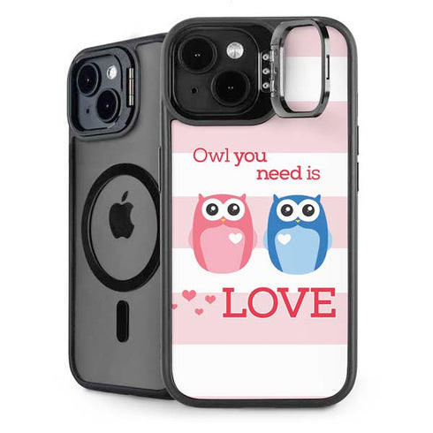 Owl Is All You Need iPhone 15 Plus Kickstand Case