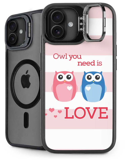 Owl Is All You Need iPhone 16 Plus Kickstand Case