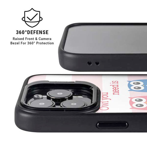 Owl Is All You Need iPhone 16 Pro Max Kickstand Case