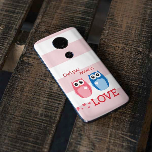 Owl Is All You Need Moto E5 Plus Skin