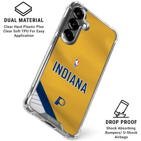 NBA Indiana Pacers Jersey Galaxy S26 Plus Clear Case