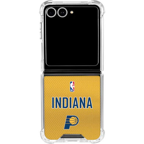 NBA Indiana Pacers Jersey Galaxy Z Flip7 Clear Case