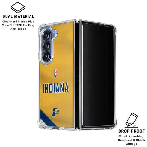 NBA Indiana Pacers Jersey Galaxy Z Fold7 Clear Case