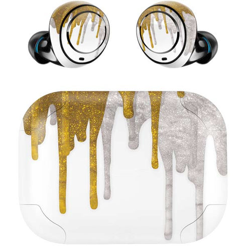 Paint Splatter Gold Amazon Echo Buds Skin