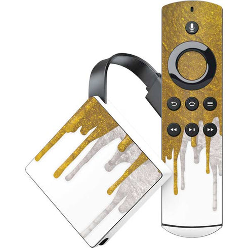 Paint Splatter Gold Amazon Fire TV Skin