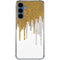 Paint Splatter Gold Galaxy A35 5G Clear Case