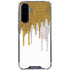 Paint Splatter Gold Galaxy A36 5G Clear Case