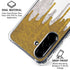 Paint Splatter Gold Galaxy A36 5G Clear Case