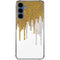 Paint Splatter Gold Galaxy A55 5G Clear Case