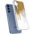 Paint Splatter Gold Galaxy A55 5G Clear Case