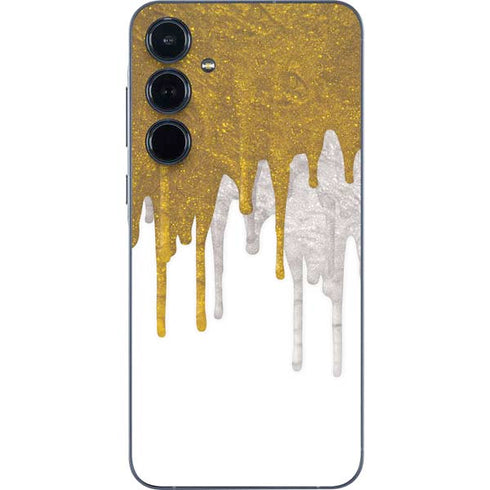 Paint Splatter Gold Galaxy A55 5G Skin